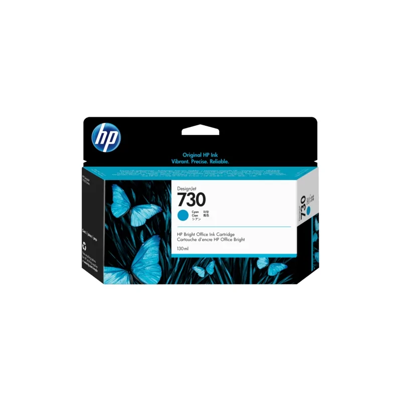 TINTA HP 730 130 ML CYAN ORIGINAL (P2V62A) | Tienda NYSI