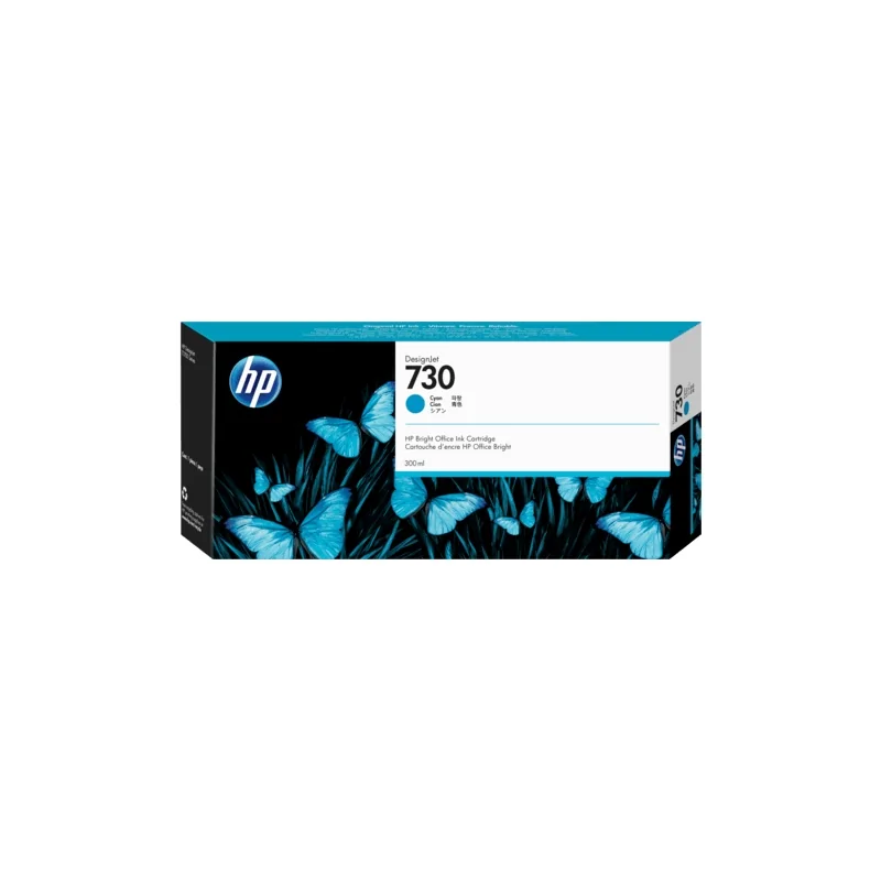 TINTA HP 730 300 ML CYAN ORIGINAL (P2V68A) | Tienda NYSI