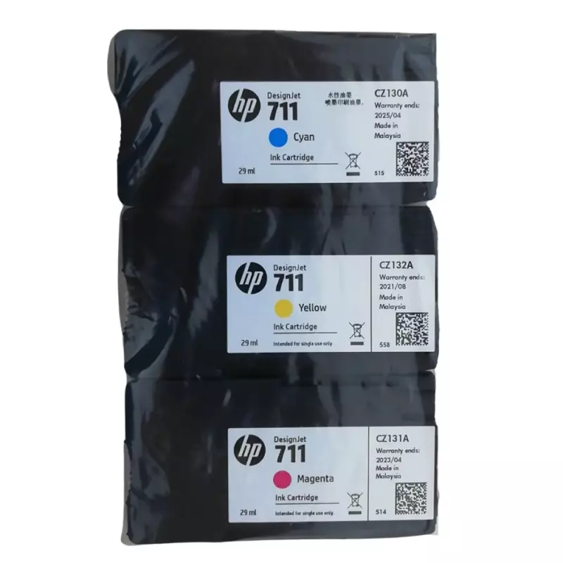 Tinta HP 711 3 Pack (Bolsita)| T120 T130 T520 T530